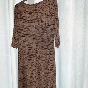 John Roberts Dress - Slim Fitting Tiger Print